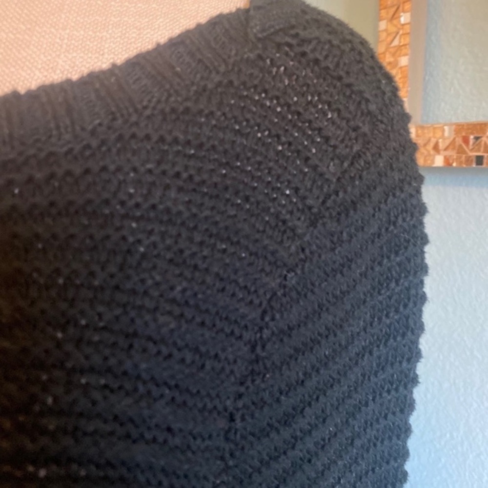 Lauren Ralph Lauren Black Knit Sweater Size Large - Picture 7 of 9